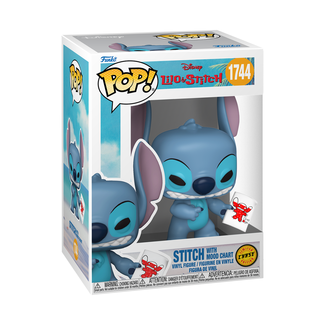Фигурка Funko POP! Disney Lilo & Stitch S4 Stitch with Mood Chart w/Chase (1744) 90345