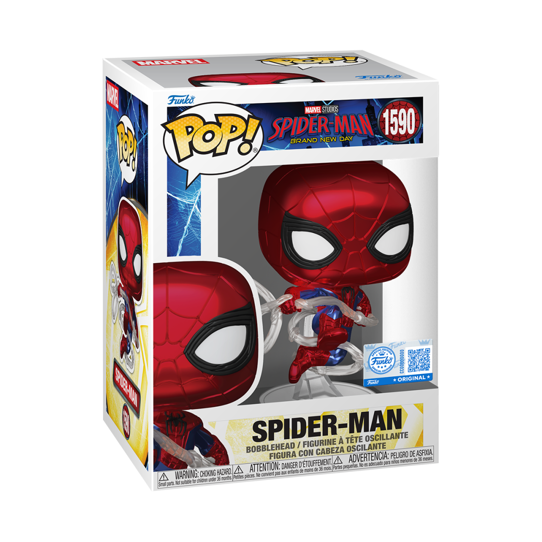 Фигурка Funko POP! Marvel Bobble Spider-Man Brand New Day Spider-Man (MT) (Exc) (1590) 93994