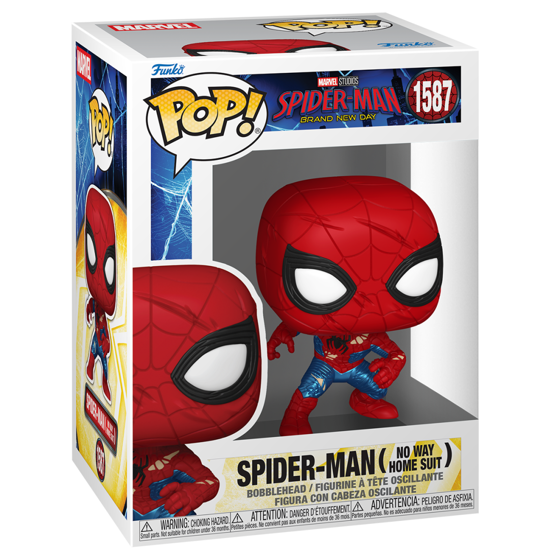 Фигурка Funko POP! Marvel Bobble Spider-Man Brand New Day Spider-Man (No Way Home Suit) (1587) 83964