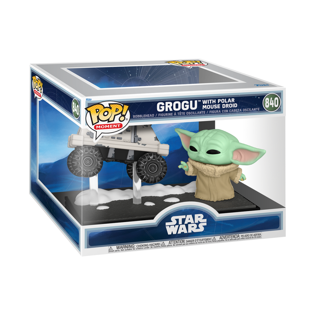 Фигурка Funko POP! Moment Bobble Star Wars M & G Grogu with Polar Mouse Droid (840) 90813