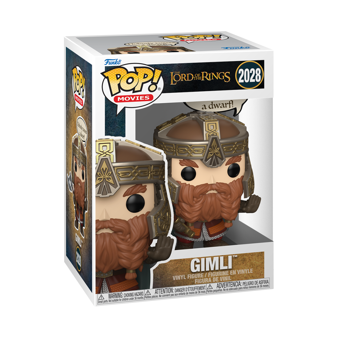 Фигурка Funko POP! Movies LOTR S11 Gimli Nobody Tosses A Dwarf! (2028) 90464