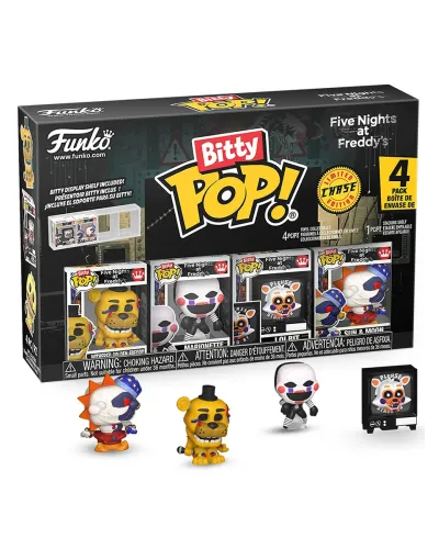Набор Funko Bitty POP! FNAF S2 Freddy+Marionette+Lolbit+Sun & Moon w/Chase 4шт 92956