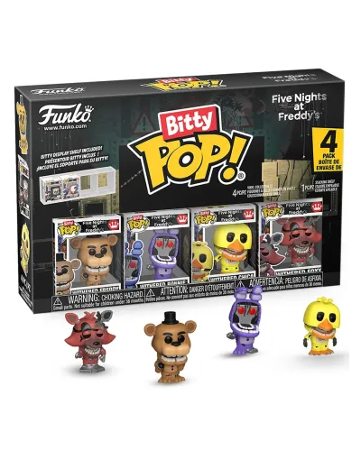 Набор Funko Bitty POP! FNAF S2 Withered Freddy+Bonnie+Chica+Foxy 4шт 92957