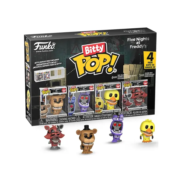 Набор Funko Bitty POP! FNAF S2 Withered Freddy+Bonnie+Chica+Foxy 4шт 92957