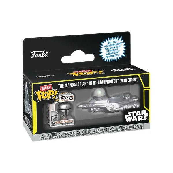 Набор Funko Bitty POP! Rides Star Wars Mandalorian in N1 Starfighter (with Grogu) 92966
