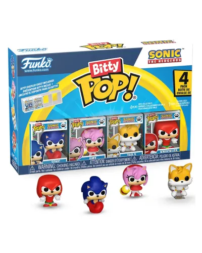 Набор Funko Bitty POP! Sonic the Hedgehog Sonic+Amy+Tails+Knuckles 4шт 92959