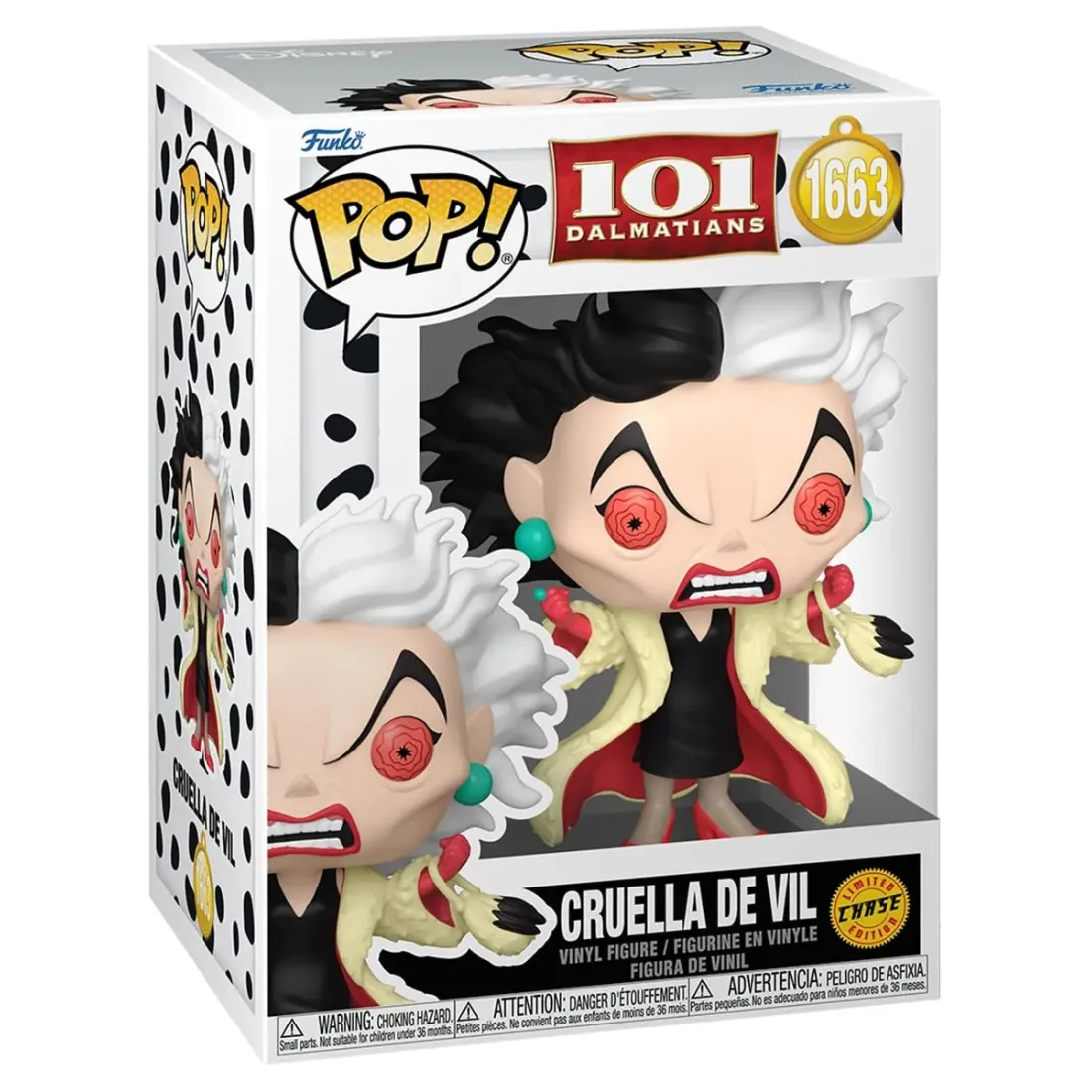 Фигурка Funko POP! Disney 101 Dalmatians Cruella De Vil (Classic) Chase (1663)