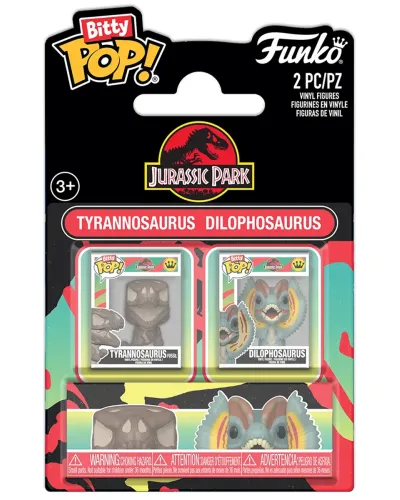 Набор Funko Bitty POP! Jurassic Park Tyrannosaurus Fossil & Dilophosaurus 2шт 94198