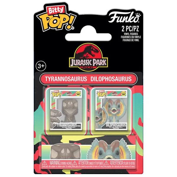 Набор Funko Bitty POP! Jurassic Park Tyrannosaurus Fossil & Dilophosaurus 2шт 94198