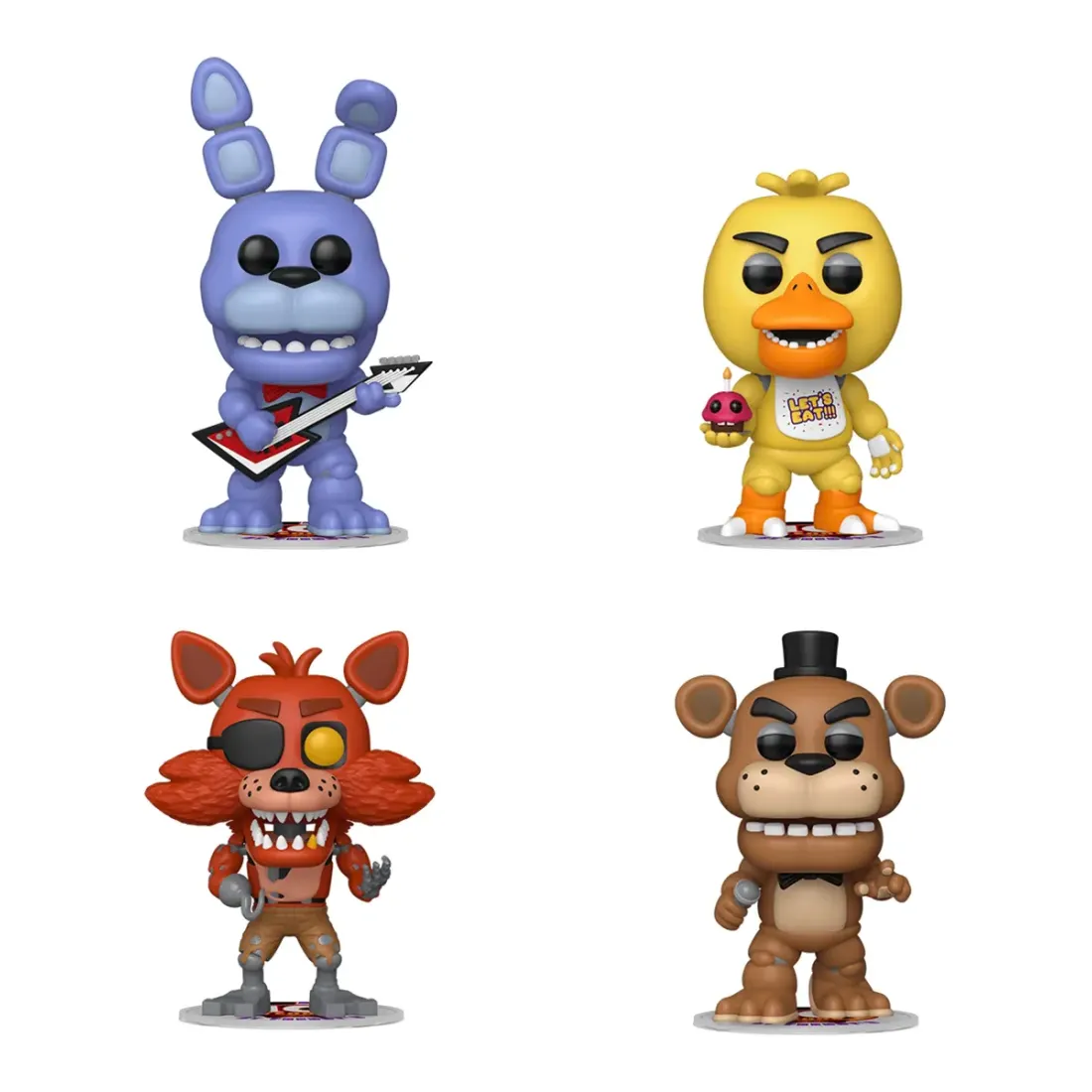 Набор Funko POP! Games FNAF Freddy/Bonnie/Chica/Foxy 4шт 95660