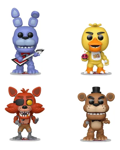 Набор Funko POP! Games FNAF Freddy/Bonnie/Chica/Foxy 4шт 95660