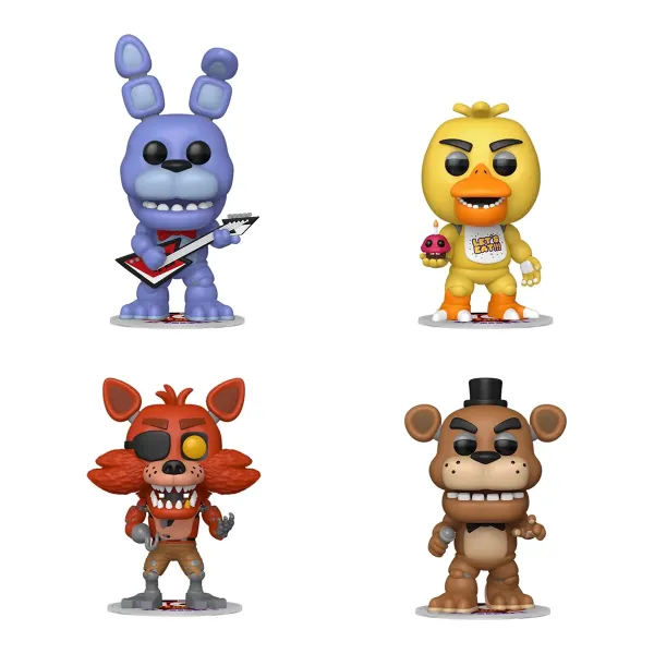 Набор Funko POP! Games FNAF Freddy/Bonnie/Chica/Foxy 4шт 95660