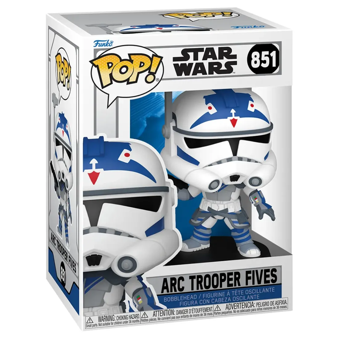 Фигурка Funko POP! Bobble Star Wars Clone Wars Arc Trooper Fives (851) 93358