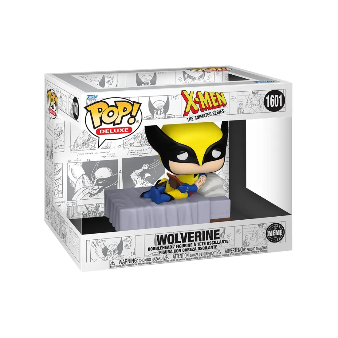 Фигурка Funko POP! Deluxe Meme Bobble Marvel X-Men Animated Wolverine (Crush Meme) (1601) 86368
