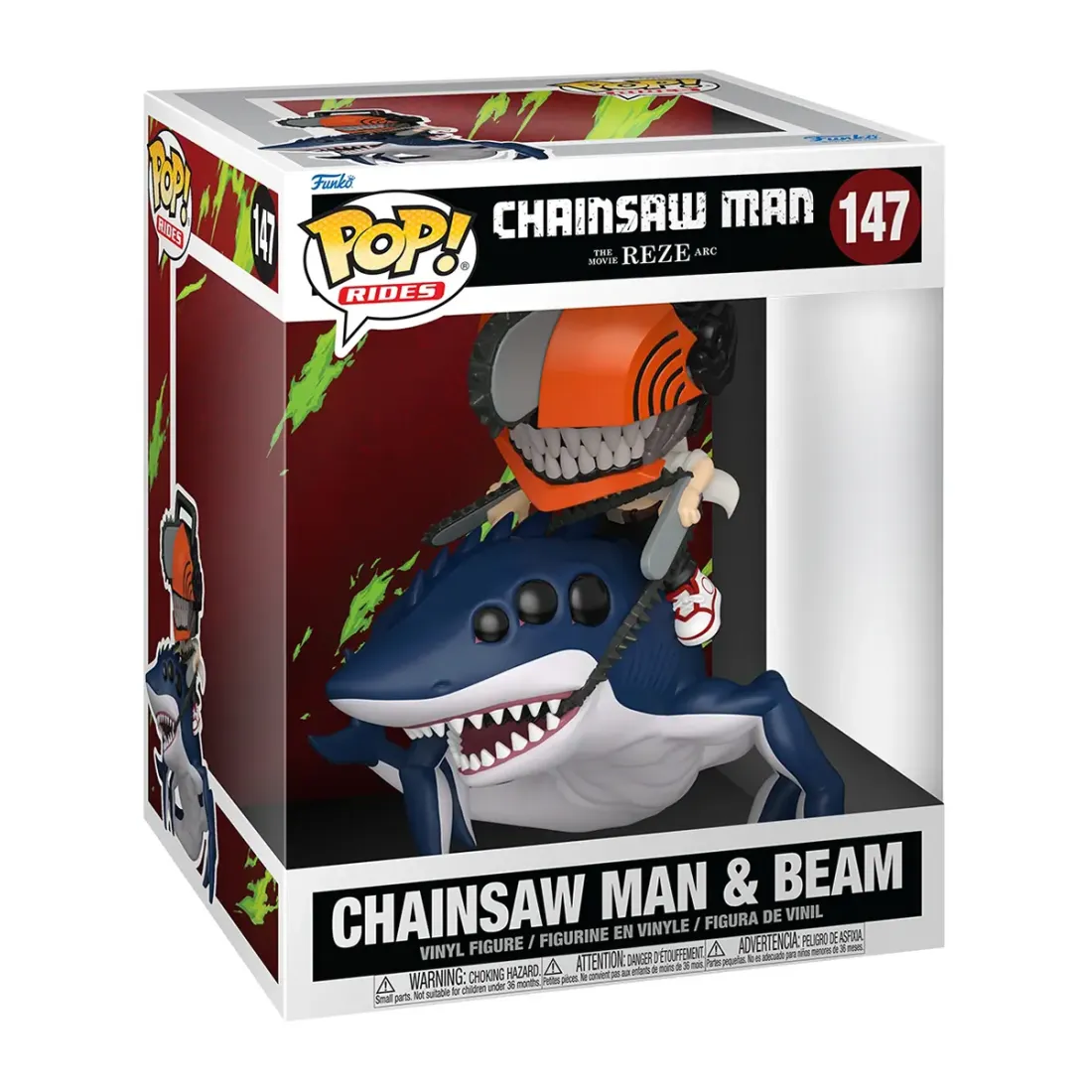Фигурка Funko POP! Rides Chainsaw Man Reze Chainsaw Man & Beam (147) 93280