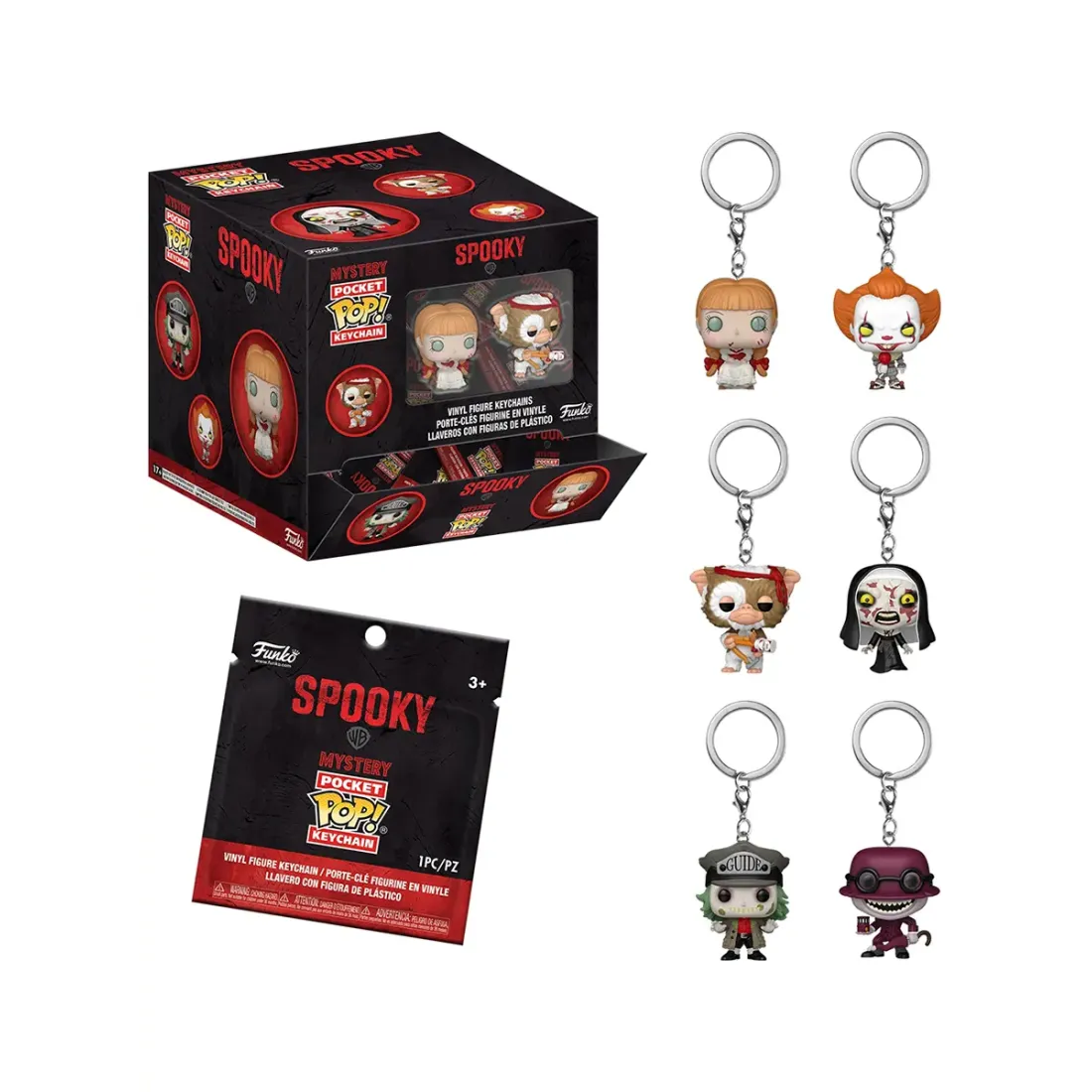 Брелок Funko Pocket POP! Spooky Warner Bros. Mystery 1 штука в ассортименте (из 6) 88141