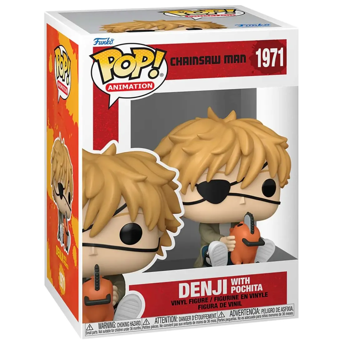 Фигурка Funko POP! Animation Chainsaw Man Denji with Pochita (1971) 86484