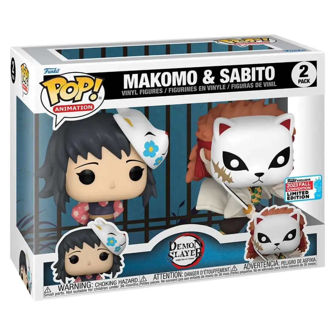 Фигурка Funko POP! Animation Demon Slayer Makomo & Sabito NYCC23 (Exc) 2PK 71762