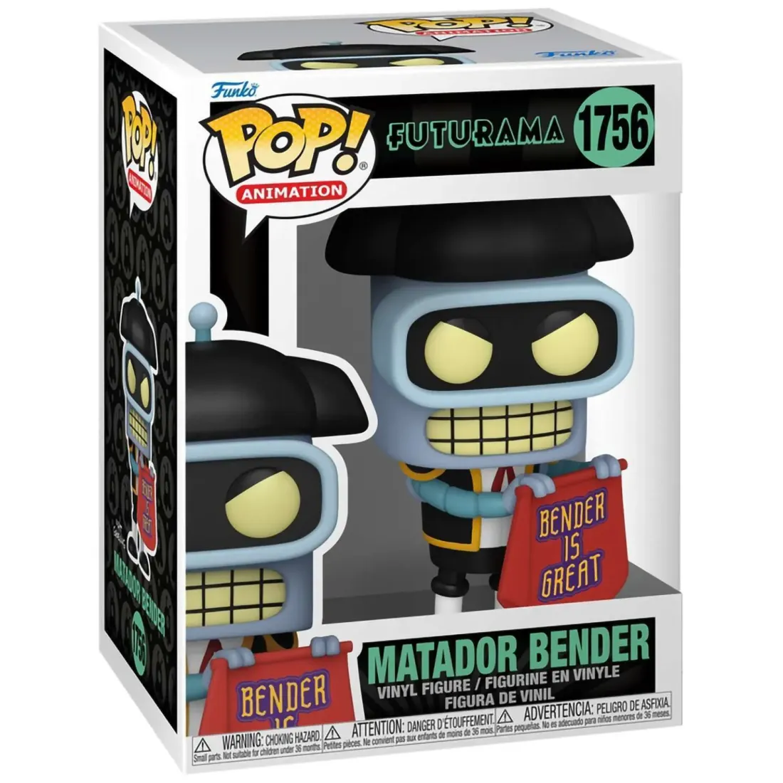 Фигурка Funko POP! Animation Futurama S4 Matador Bender (1756) 80080