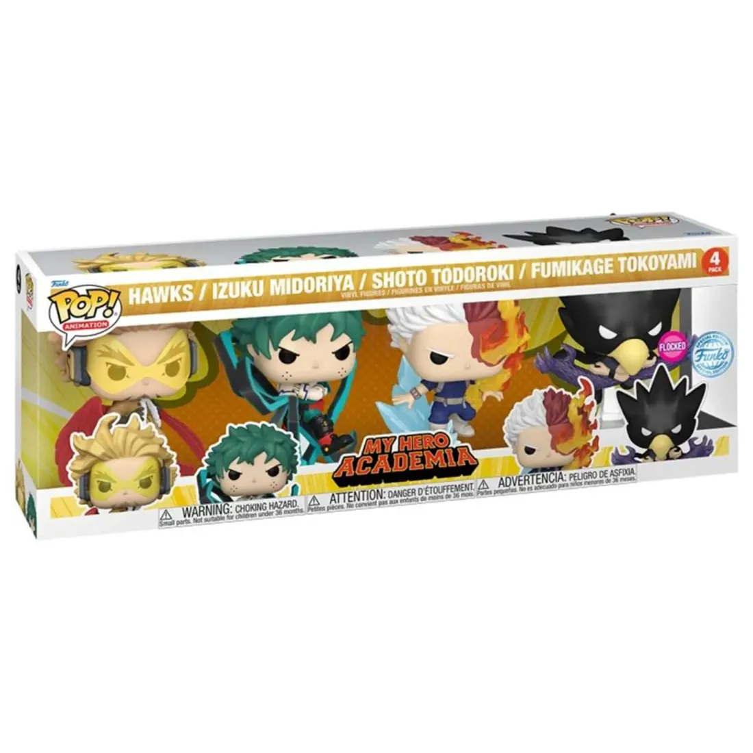 Фигурка Funko POP! Animation My Hero Academia Hawks/Izuku/Shoto/Fumikage (FL) (Exc) 4PK 78045