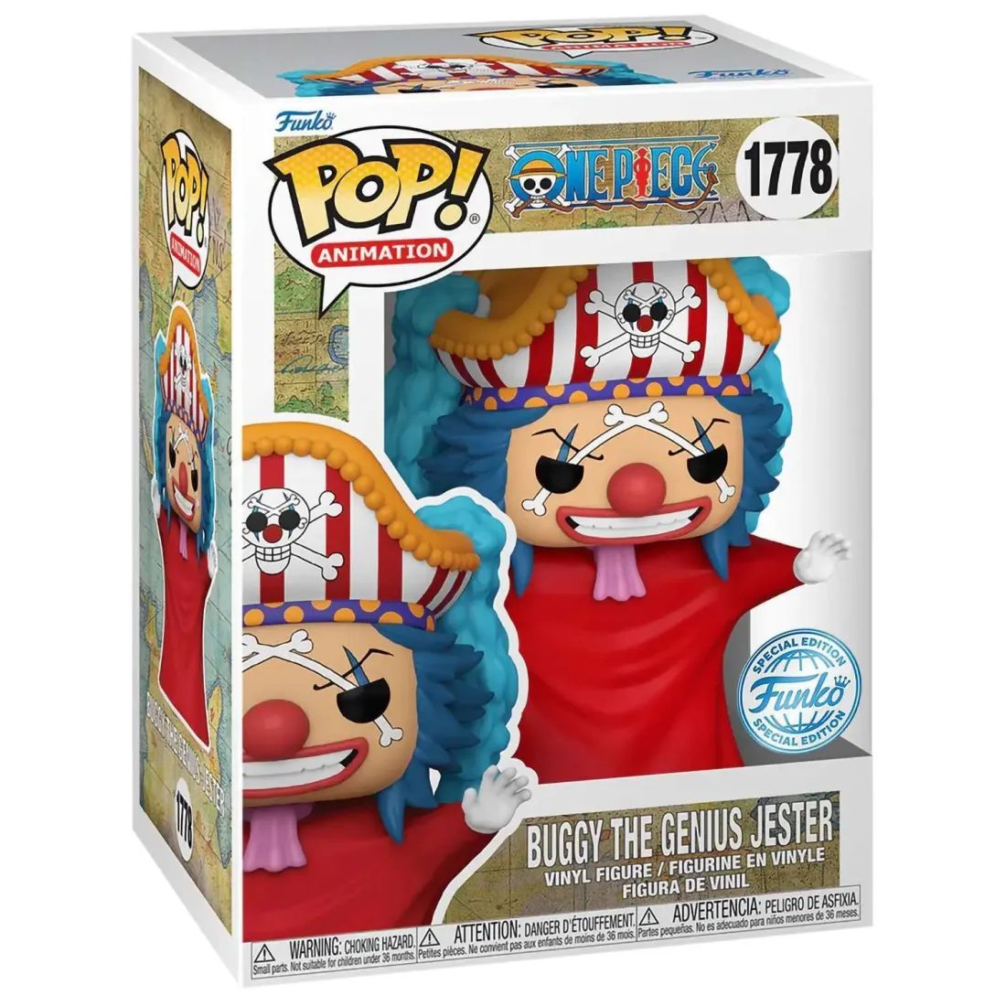Фигурка Funko POP! Animation One Piece Buggy The Genius Jeaster (Exc) (1778) 82834