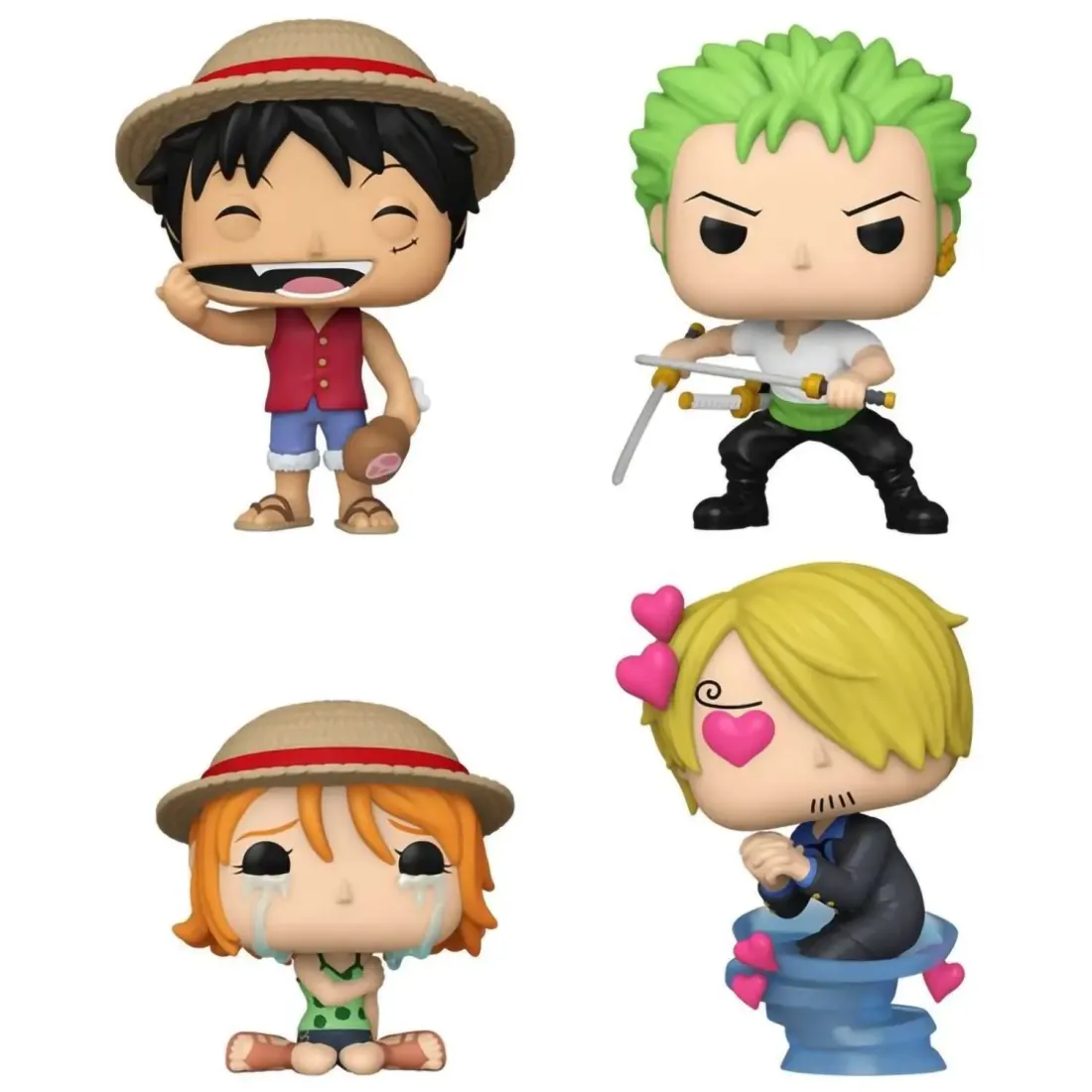 Фигурка Funko POP! Animation One Piece Refresh Luffy/Zoro/Nami/Sanji (EMEA) (Exc) 4PK 84472