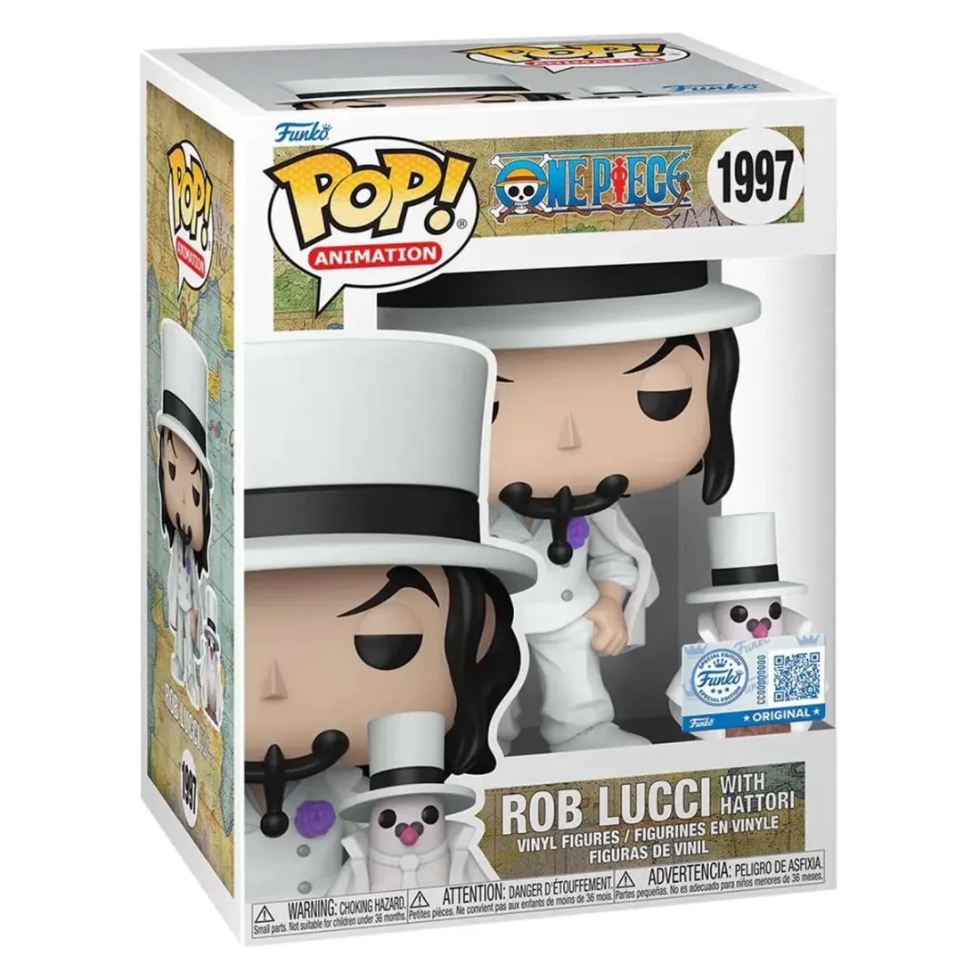 Фигурка Funko POP! Animation One Piece S11 Rob Lucci with Hattori w/Chase (Exc) (1997) 87245