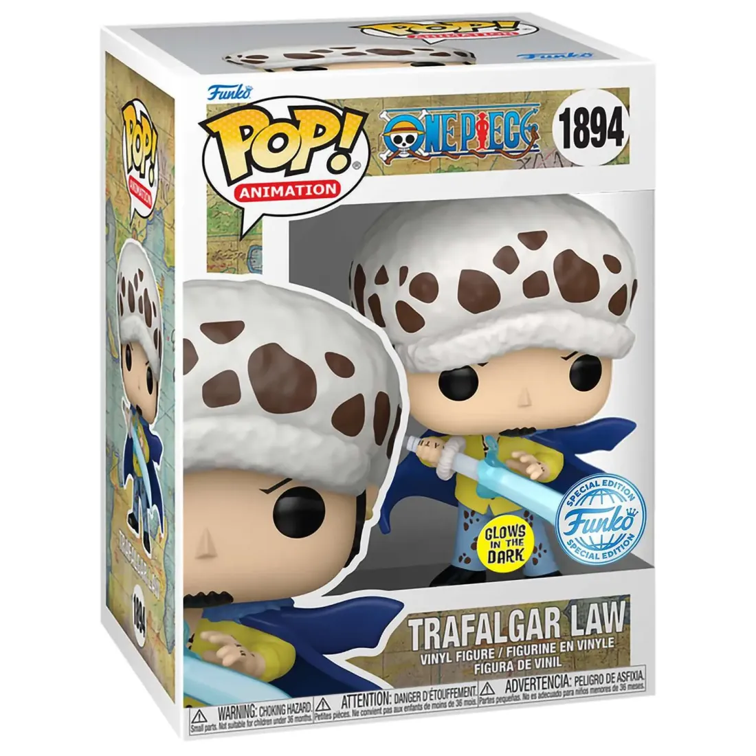 Фигурка Funko POP! Animation One Piece Trafalgar Law w/Blue Anesthesia (GW) (Exc) (1894) 84975
