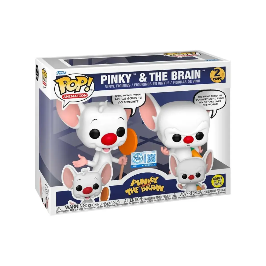 Фигурка Funko POP! Animation Pinky & The Brain Pinky & The Brain (GW) (Exc) 2PK 88401