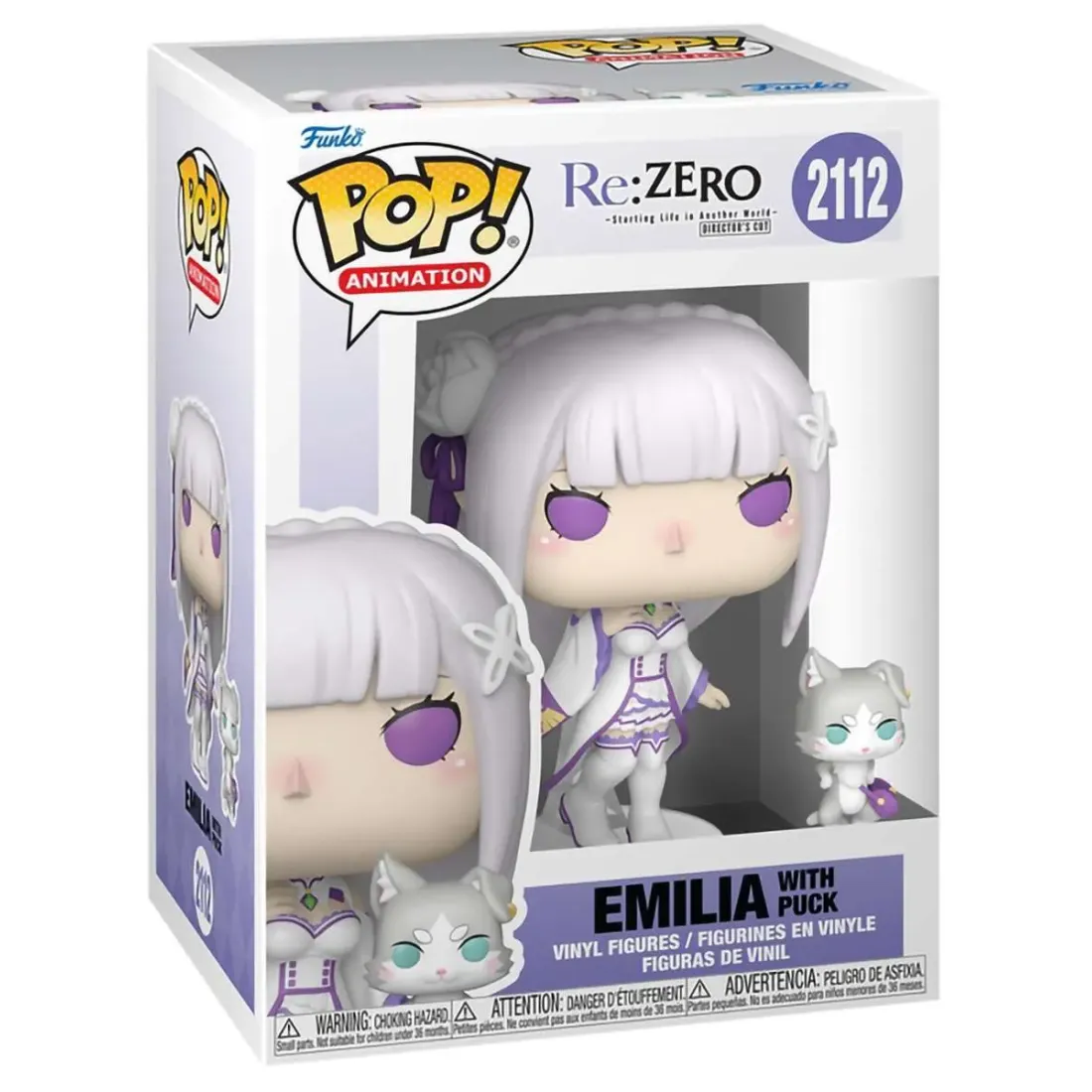 Фигурка Funko POP! Animation Re:Zero Emilia w/Puck (2112) 86515