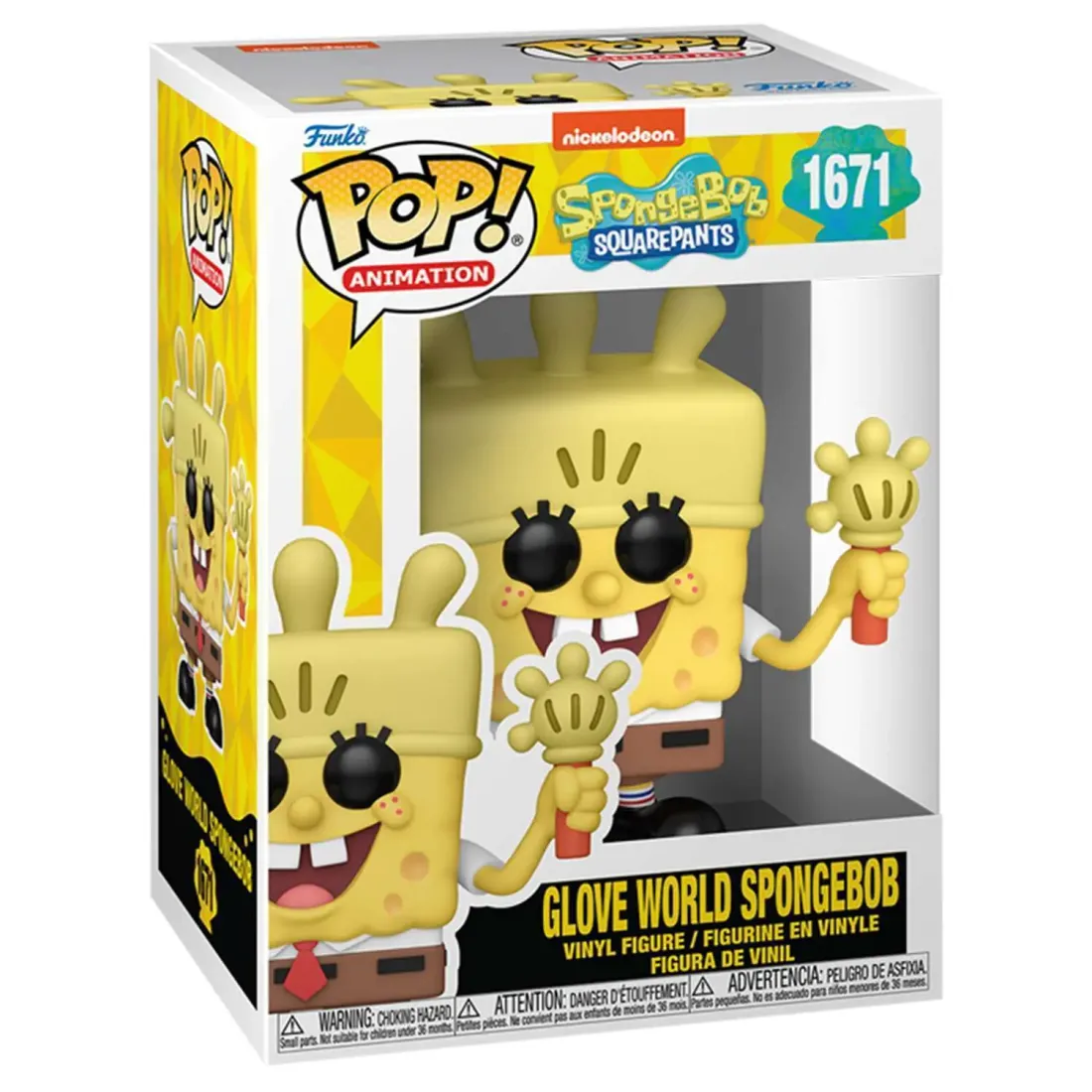 Фигурка Funko POP! Animation Spongebob SquarePants 25th Glove World Spongebob (1671) 75734