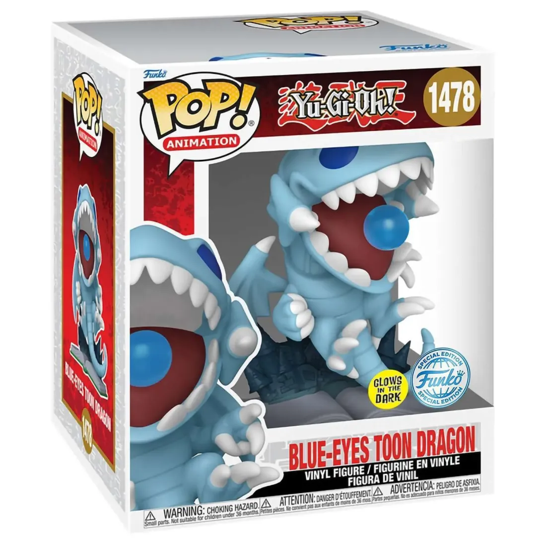Фигурка Funko POP! Animation Yu-Gi-Oh! Blue-Eyes Toon Dragon Attack 6