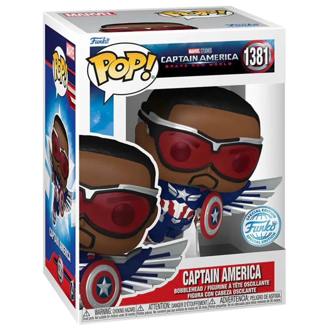 Фигурка Funko POP! Bobble Marvel Captain America BNW Captain America (Exc) (1381) 77597