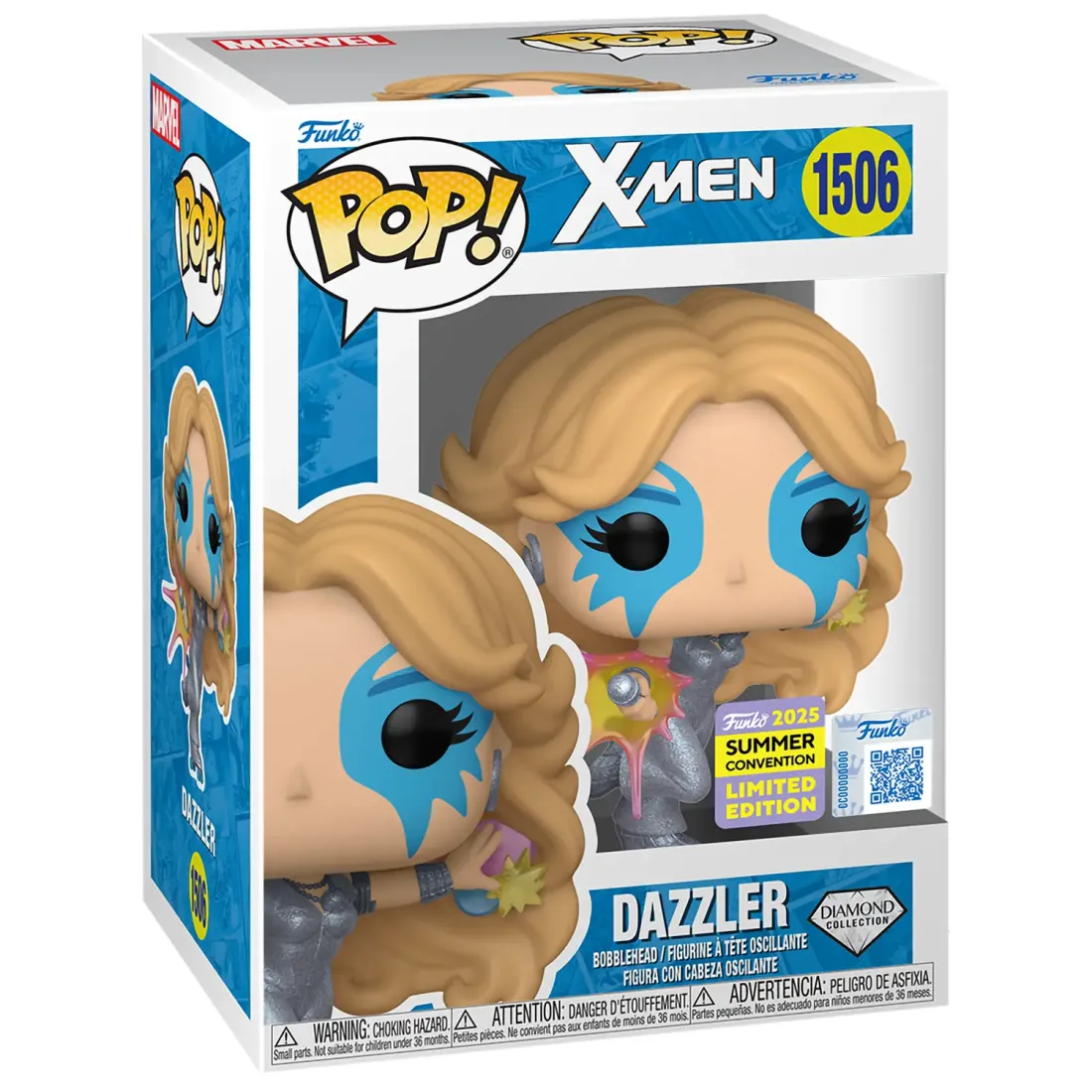 Фигурка Funko POP! Bobble Marvel Comics X-Men Dazzler SDCC25 (DGLT) (Exc) (1506) 87950