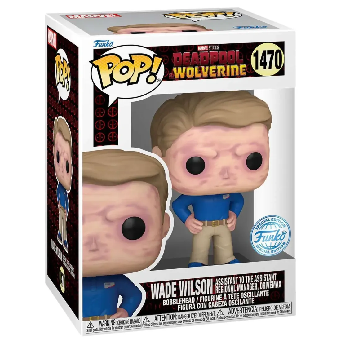Фигурка Funko POP! Bobble Marvel Deadpool 3 Wade Wilson (Exc) (1470) 84906