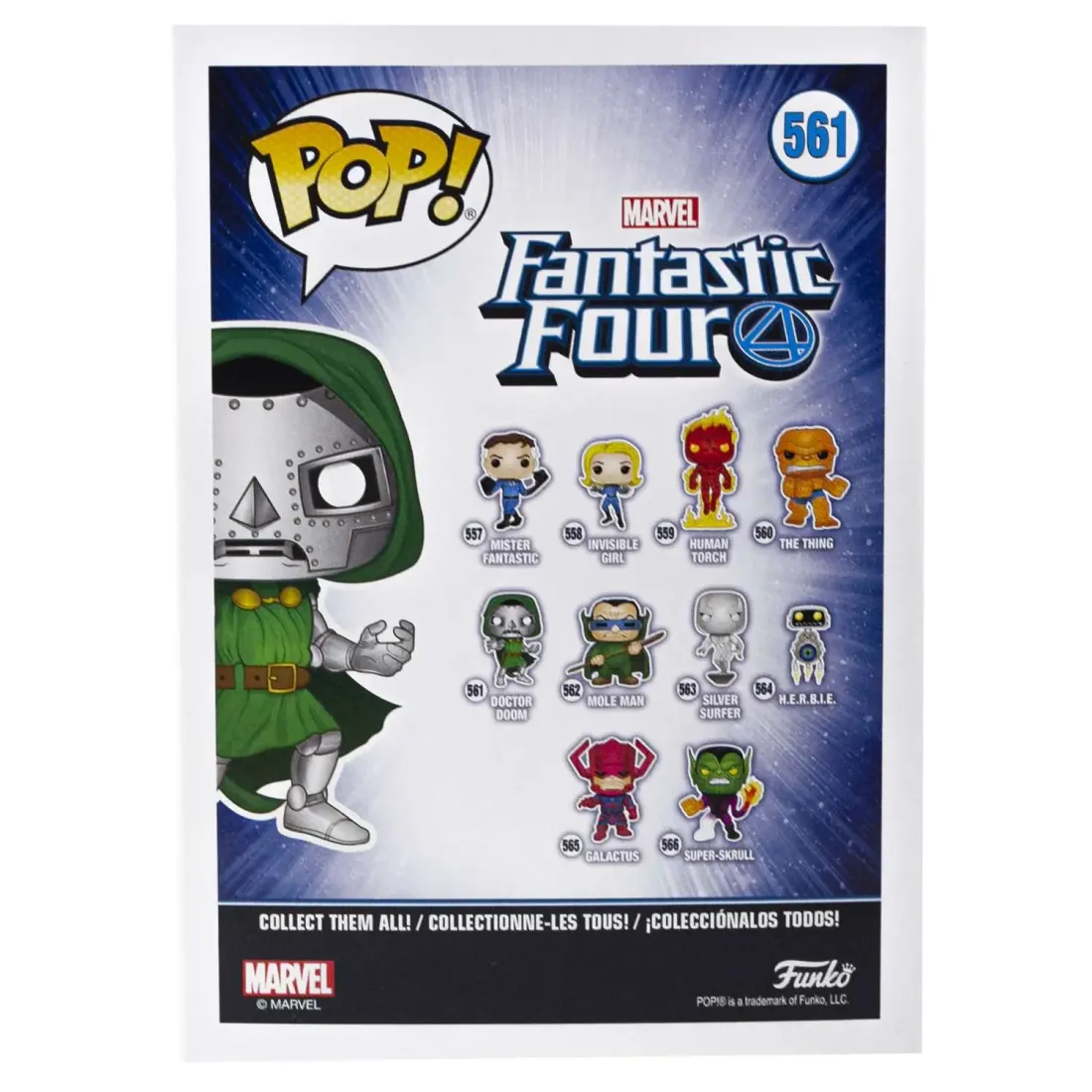 Фигурка Funko POP! Bobble Marvel Fantastic Four Doctor Doom (561) 44991