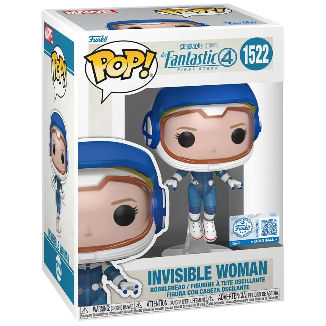 Фигурка Funko POP! Bobble Marvel Fantastic Four FF Invisible Woman (Exc) (1522) 85359