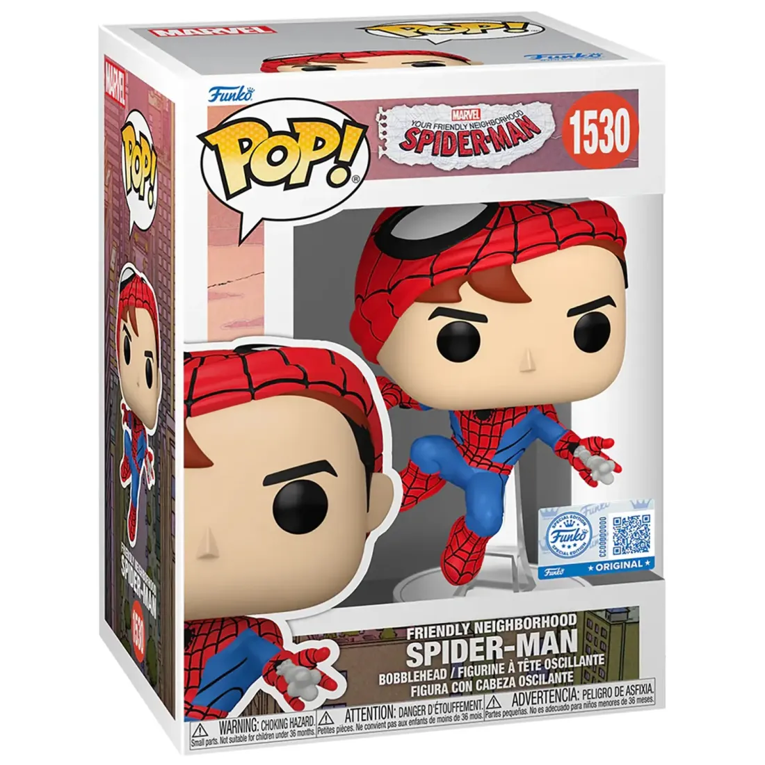 Фигурка Funko POP! Bobble Marvel FNSM Friendly Neighborhood Spider-Man (Exc) (1530) 87224