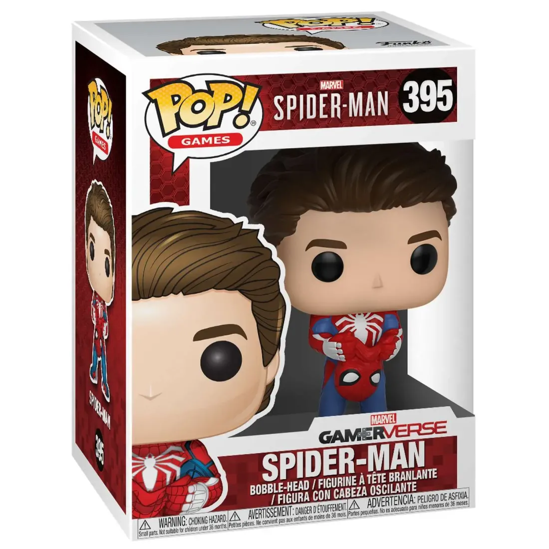 Фигурка Funko POP! Bobble Marvel Games Spider-Man 1 Unmasked Spider-Man (395) 30633