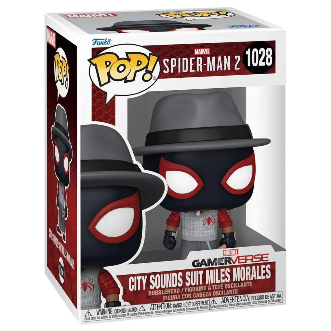Фигурка Funko POP! Bobble Marvel Games Spider-Man 2 City Sounds Suit Miles Morales (1028) 80330