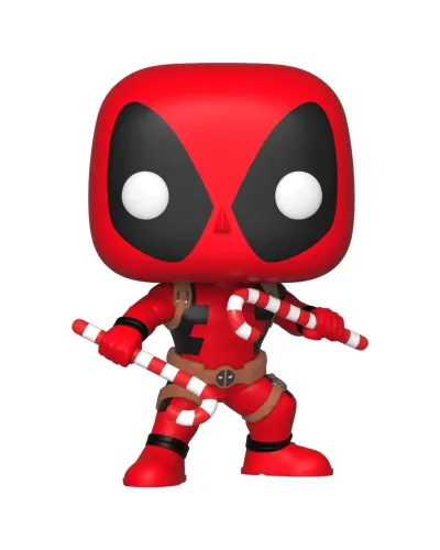 Фигурка Funko POP! Bobble Marvel Holiday Deadpool w/ Candy Canes (400) 33985