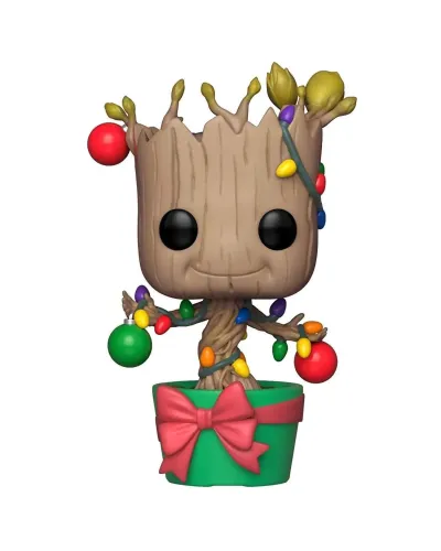 Фигурка Funko POP! Bobble Marvel Holiday Groot w/ Lights & Ornaments (399) 33982