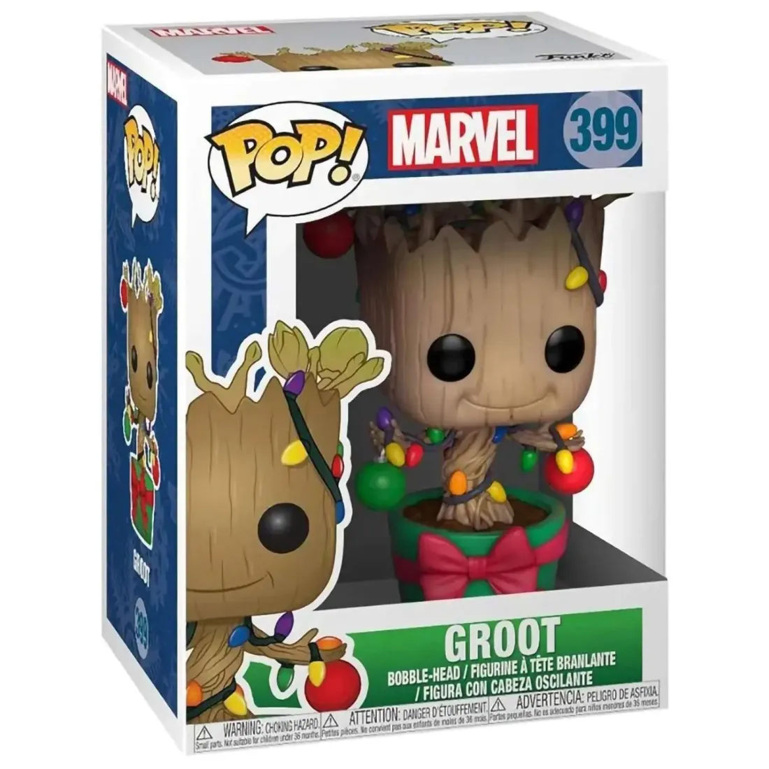 Фигурка Funko POP! Bobble Marvel Holiday Groot w/ Lights & Ornaments (399) 33982