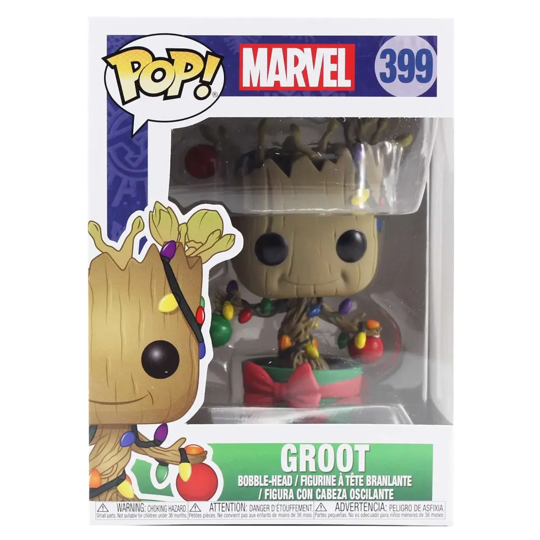 Фигурка Funko POP! Bobble Marvel Holiday Groot w/ Lights & Ornaments (399) 33982