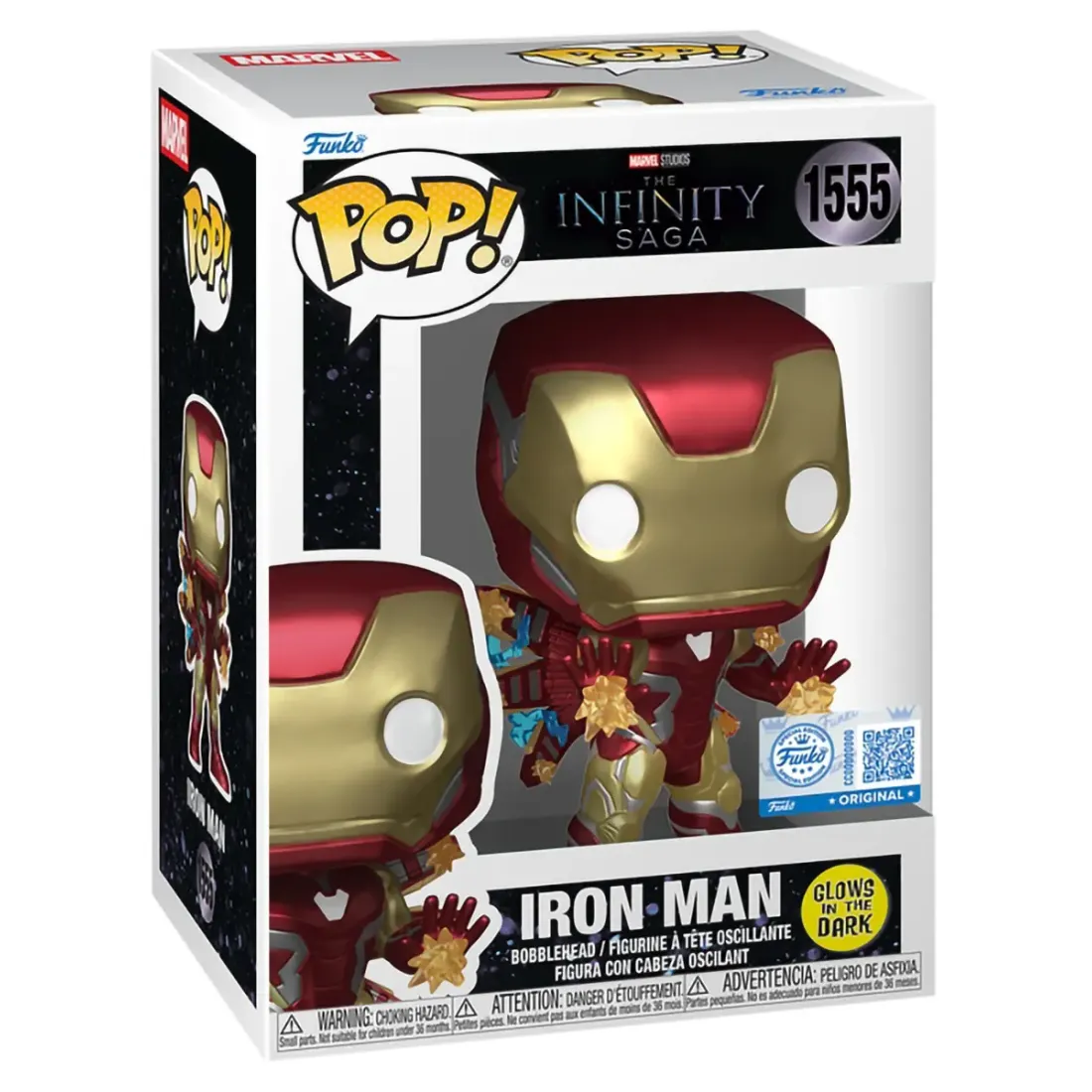Фигурка Funko POP! Bobble Marvel Infinity Saga Avengers Endgame Iron Man (GW) (Exc) (1555) 88664
