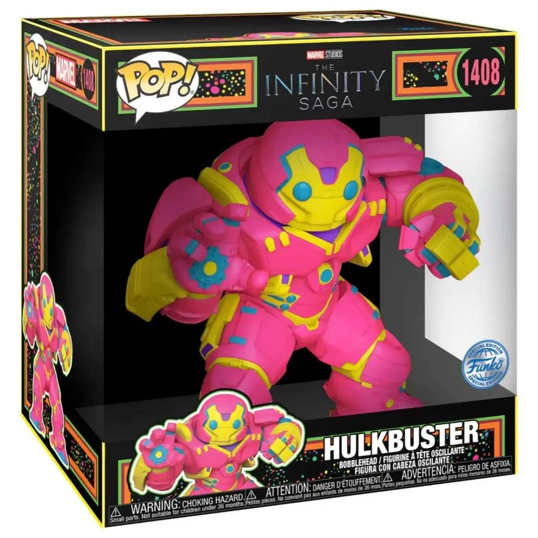 Фигурка Funko POP! Bobble Marvel Infinity Saga Hulkbuster (BLKLT) (Exc) 10
