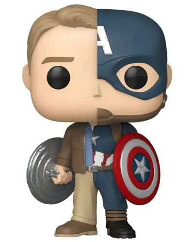 Фигурка Funko POP! Bobble Marvel Infinity Saga Split Steve Rogers/Captain America (Exc) (1512) 87222