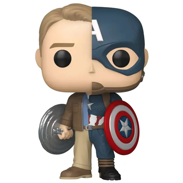 Фигурка Funko POP! Bobble Marvel Infinity Saga Split Steve Rogers/Captain America (Exc) (1512) 87222