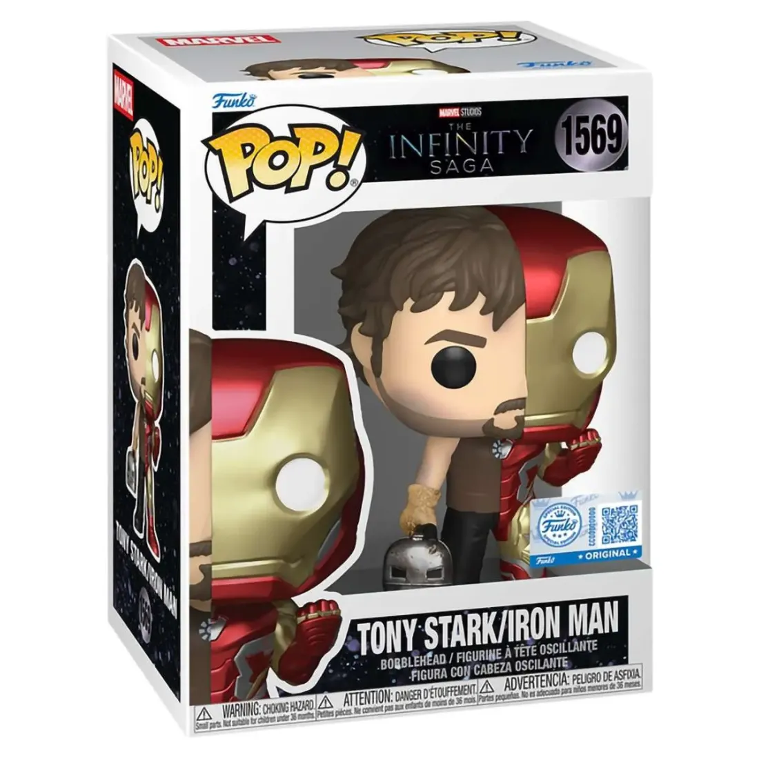 Фигурка Funko POP! Bobble Marvel Infinity Saga Split Tony Stark/Iron Man (Exc) (1569) 88520