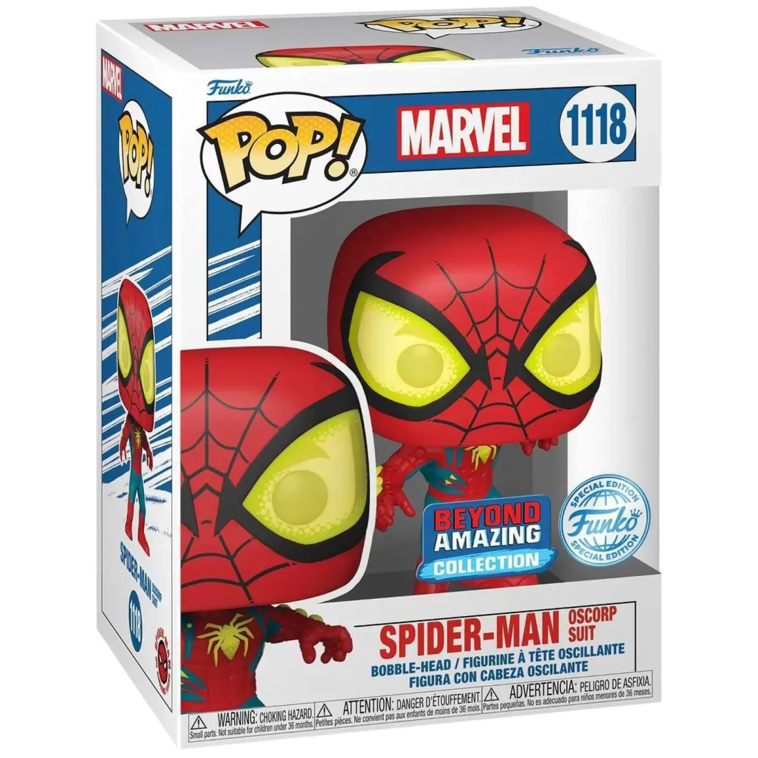 Фигурка Funko POP! Bobble Marvel Spider-Man Oscorp Suit (Exc) (1118) 66626